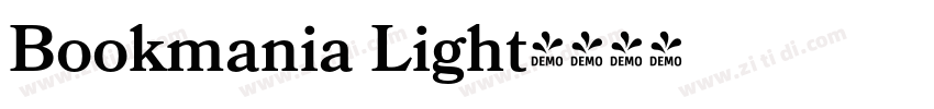 Bookmania Light字体转换